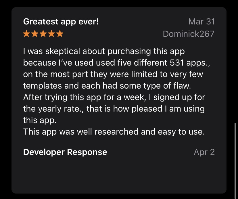 app store review